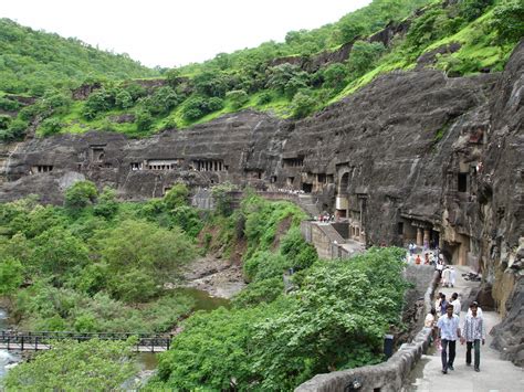 Ajanta Caves Artistic Masterpiece On A Volcanic Cliff