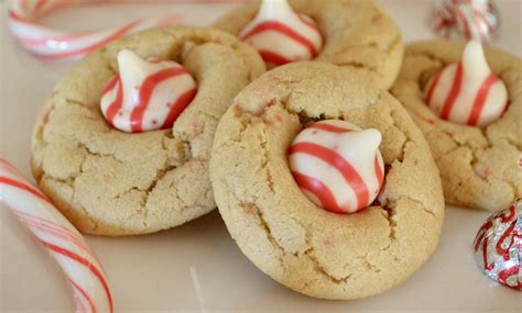 Candy Cane Kiss Cookies Recipe Peppermint Cookies Cookies Recipes