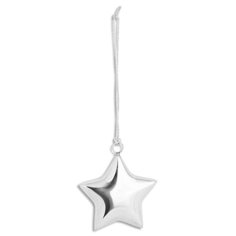 Silver Hanging Star Decoration Wholesale By Hill Interiors