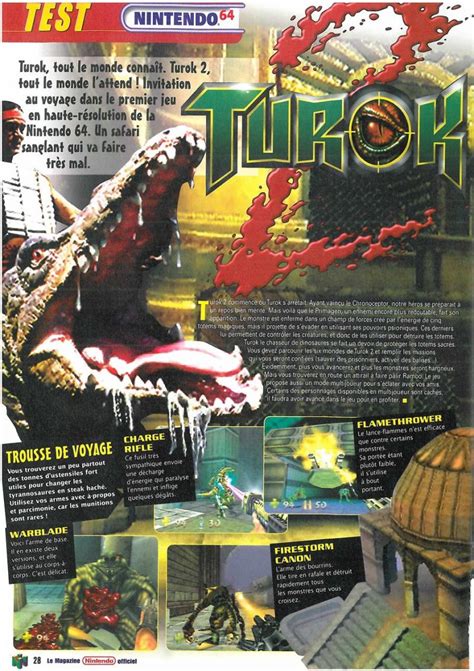Scan Of The Review Of Turok Seeds Of Evil Published In The Magazine