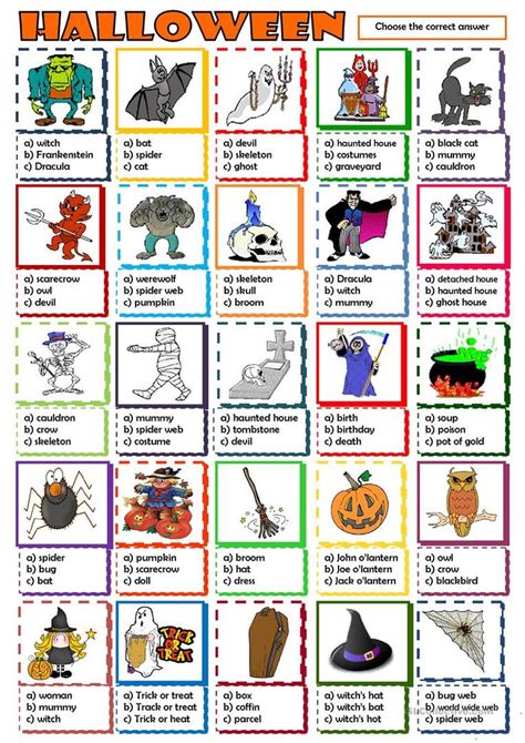 Halloween English Esl Worksheets For Distance Learning And Physical