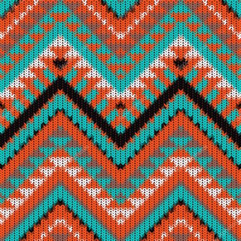 Navajo Crochet Pattern Seamless Knitted Navajo Pattern