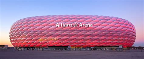 Allianz arena is a football stadium in munich which serves as a home stadium for two football clubs: Bayern Munich, Juventus & More - Here Are All 8 Allianz ...