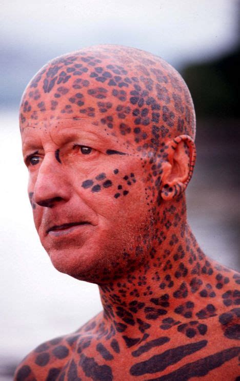 Pictured The Tattooed Leopard Man Of Skye Trades His Island Lair For A
