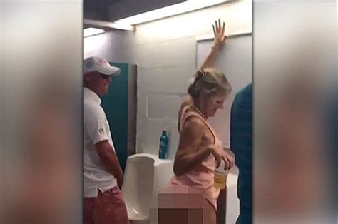 ‘boozy Woman Cheered On In Blokes Bogs As She Urinates