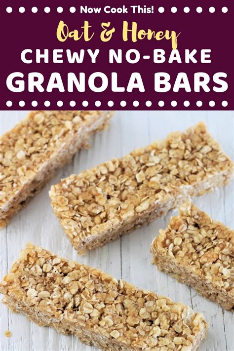 These Homemade Oat And Honey Chewy No Bake Granola Bars Are So Quick