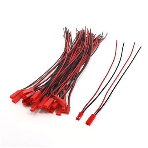 20 Pairs Jst Male Female Connector 200mm 22awg Wire For Rc Plane