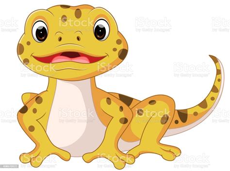 Cute Lizard Cartoon Stock Illustration Download Image Now Animal
