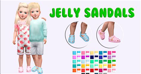 Sims 4 Ccs The Best Jelly Sandals By Victorrmiguellcreations