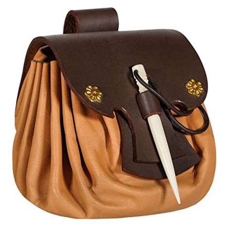 Promo Mythrojan Medieval Small Leather Belt Pouch Larp Renaissance