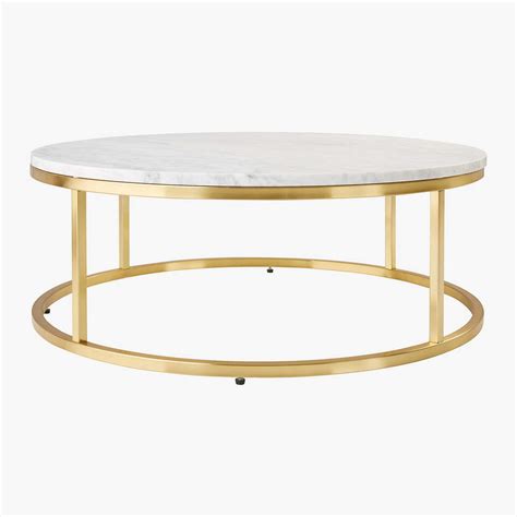 Smart Brass Marble Round Cfe Tbl Cb2 Uae