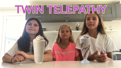Twin Telepathy Milkshake Challenge Youtube