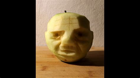Apple Head Self Ageing Sculpture Youtube