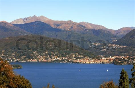 Aerial View On Lake Maggiore Among Stock Image Colourbox