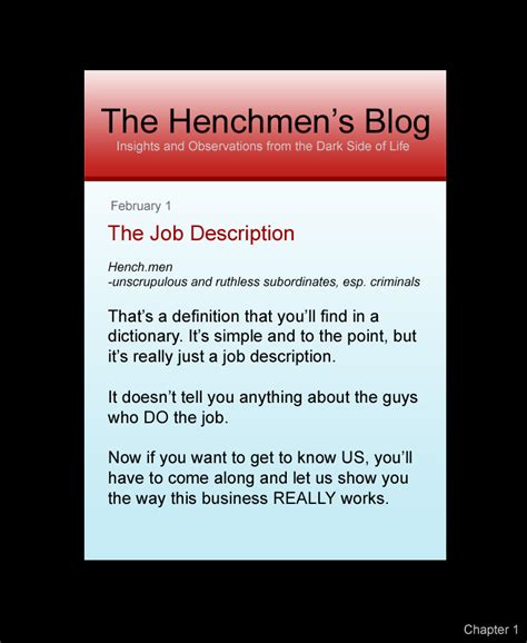 Henchmen For Hire Henchmen For Hire A Webcomic By Jeff Langcaon