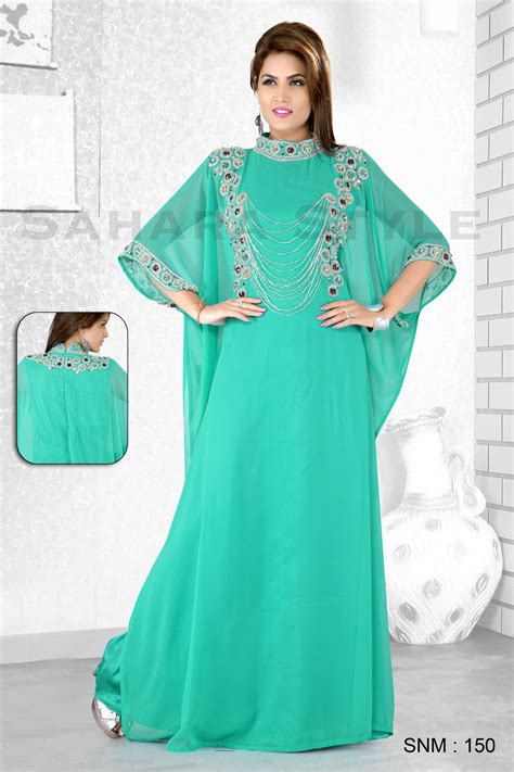 talia turquoise kaftan arab dubai style kaftan farasha jalabiya abaya sahara style maxi