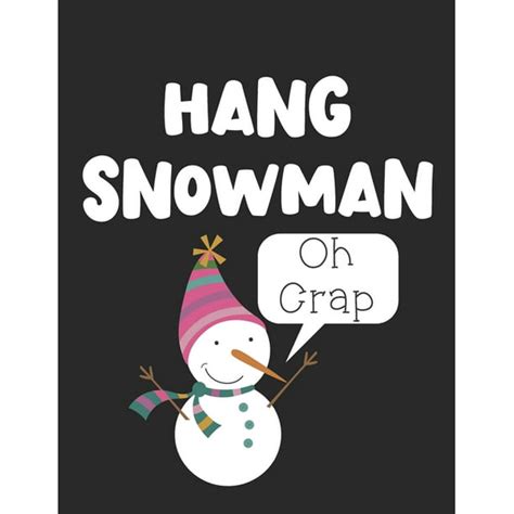 Hang Snowman Winter Activity Book Hangman Pages With Christmas Word