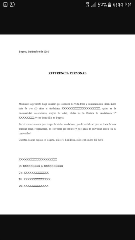 0 Result Images Of Modelo De Carta De Referencia PNG Image Collection