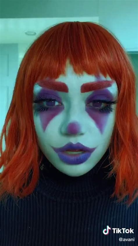 Avani Gregg Clown Tiktok Video Scary Makeup Creative Makeup Looks