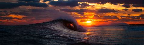 Beautiful Sunset Image By Dave Gon On Surfing Ocean
