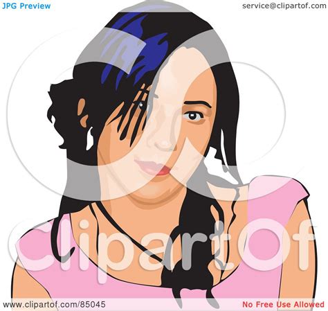Royalty Free Rf Clipart Illustration Of A Pretty Young Woman With