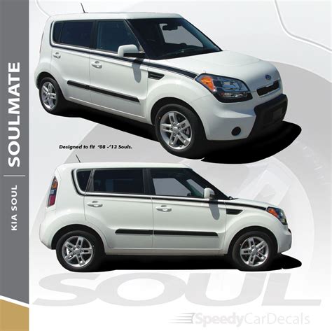 Kia Soul Hood Side And Hatch Decals 3m Soulcat 2008 2019 Premium Auto