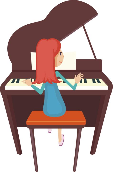 Cartoon Piano Clipart
