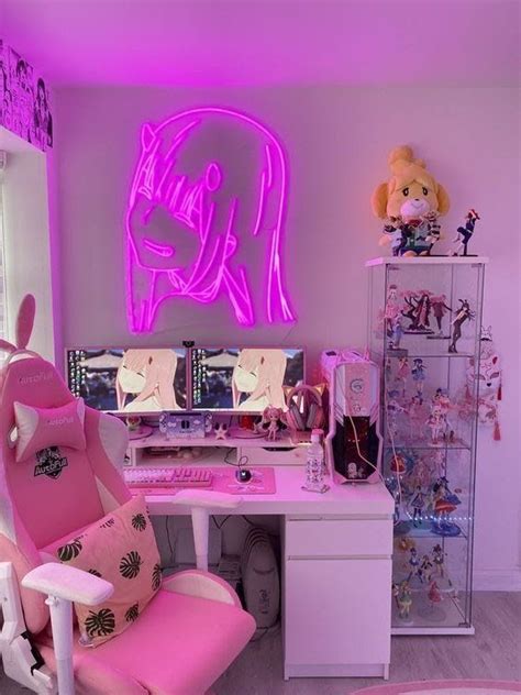 22 Stunning Anime Bedroom Ideas Displate Blog Video Game Room