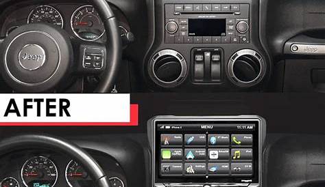 Jeep Wrangler JK (2011-2018) Radio Replacement Kit - Includes 10-inch