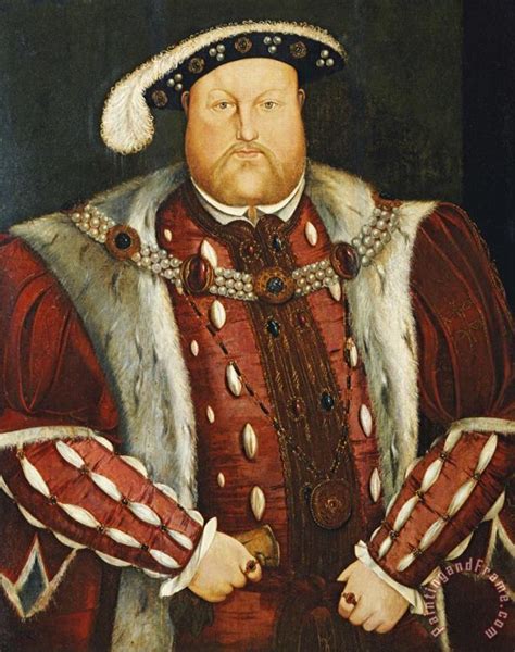 Hans Holbein The Younger Portrait Of King Henry Viii Art Painting For