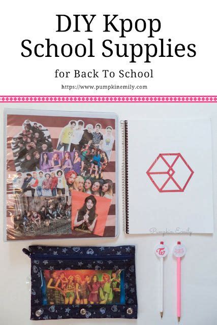Diy Kpop School Supplies For Back To School Pumpkin Emily Bloglovin