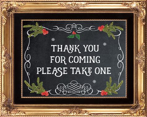 Please Take One Sign Chalkboard Wedding Sign Printable Etsy