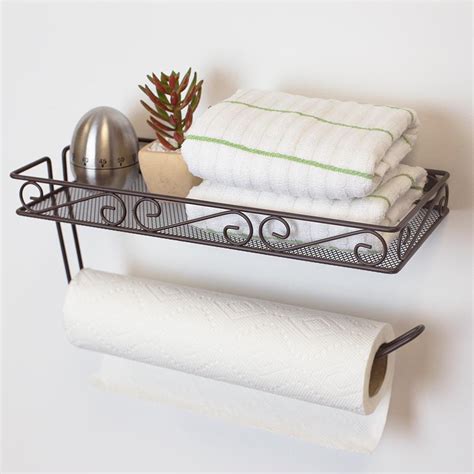 Home Basics Scroll Collection Wall Mount Bronze Paper Towel Hdc55351