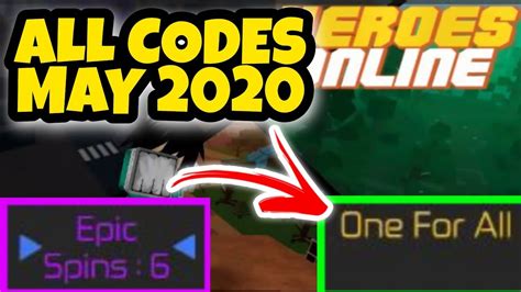 All Dungeon Codes Heroes Online May 2020 Roblox Youtube
