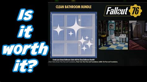 Fallout 76 Clean Bathroom Bundle Youtube