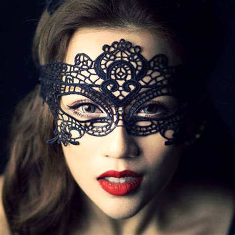 Women Sexy Black Lace Eye Mask Fashion Masquerade Halloween Costumes Accessories Prom Dance