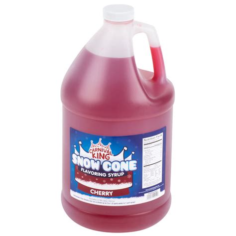 Carnival King 1 Gallon Cherry Snow Cone Syrup