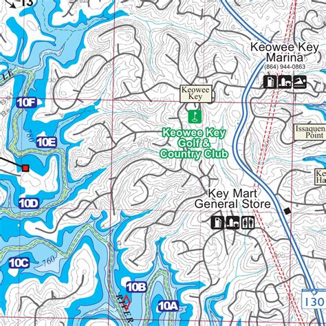Lake Keowee Sc Map 324d Map By Kingfisher Maps Inc Avenza Maps