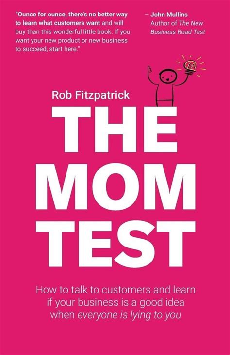 the mom test rob fitzpatrick 9781492180746 boeken bol
