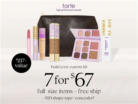 Tarte Custom Kit Available Now The Only Custom Kit Sale This Year
