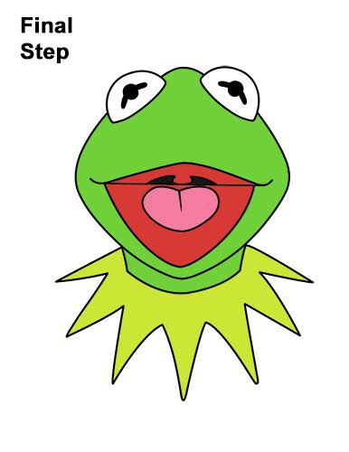 How To Draw Kermit The Frog With Step By Step Pictures