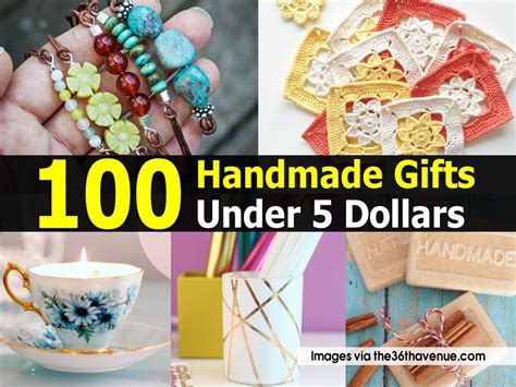 Check out all 56 cool gifts under $50 on amazon: 100 Handmade Gifts Under 5 Dollars