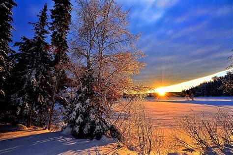Free Image On Pixabay Winter Landscape Sunset Winter Canada