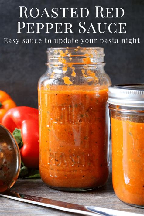 Easy And Healthy Roasted Red Pepper Sauce Moms Dinner