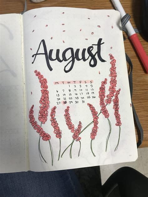 20 Beautiful August Bullet Journal Covers Ideas August Bullet Journal