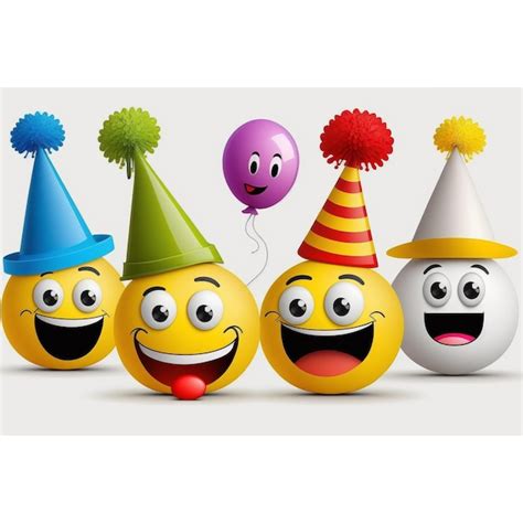 Premium Ai Image Happy Birthday Vector Smileys Greetings Design With Fun