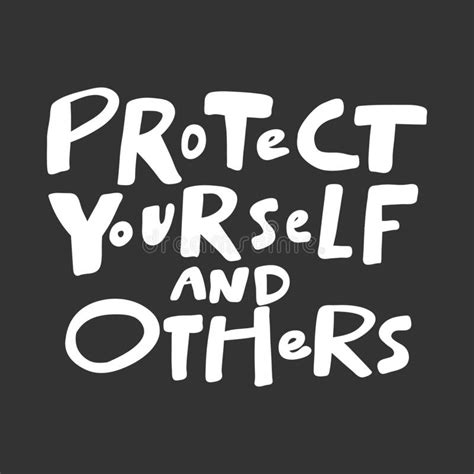 Protect Yourself And Others Sticker For Social Media Content Vector