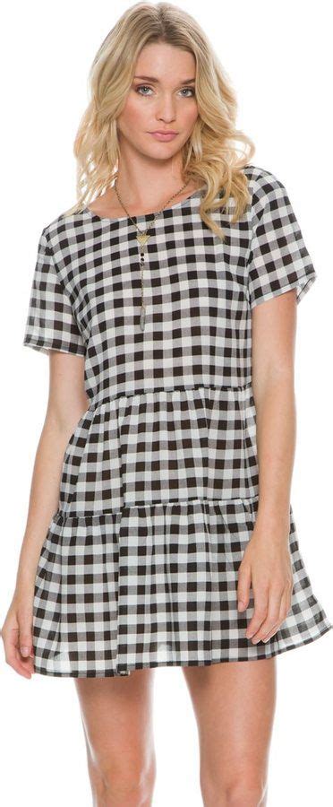 Glamorous Gingham Dress Gingham Dress Crewneck Dress Checkered Dress