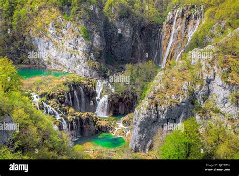 Plitvice Lakes National Park Lika Senj Croatia Europe Stock Photo
