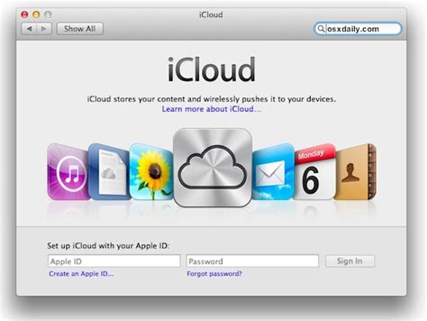 Set Up Icloud In Ios And Mac Os X
